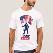 2024 Verkiezing Logo Donald Trump voor President T-shirt (Voorkant)