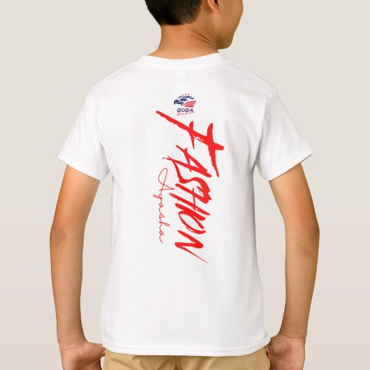 2024 Verkiezing Logo Donald Trump voor President T T-shirt (Achterkant)