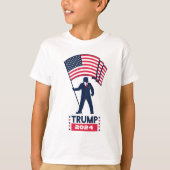 2024 Verkiezing Logo Donald Trump voor President T T-shirt (Voorkant)
