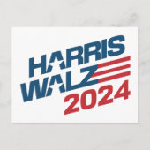 2024 Verkiezingen Harris Walz Briefkaart (Voorkant)