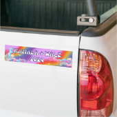 2024 Verkiezingen Kamala + Walz Bumpersticker Eenh (Op Truck)