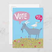 2024 Verkiezingen Schattige Verenigde Staten Briefkaart (Voorkant / Achterkant)