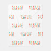 2024 Verkiezingen Vrouwenrechten Roe Roe Roe Uw st Fleece Deken (Voorkant)