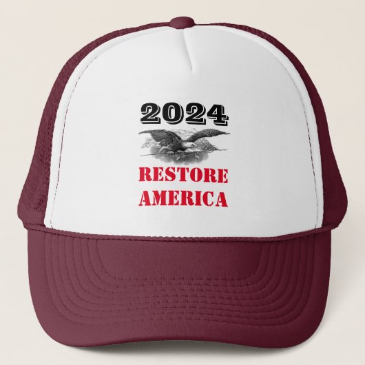2024 Verkiezingsherstel Amerikaanse trucker Pet (Voorkant)