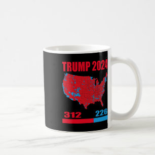 2024 Verkiezingskaart Trump 312 Red 2024 Verkiezin Koffiemok