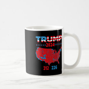 2024 Verkiezingskaart Trump 312 Red 2024 Verkiezin Koffiemok
