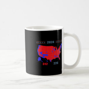 2024 Verkiezingskaart Trump 312 Red 2024 Verkiezin Koffiemok