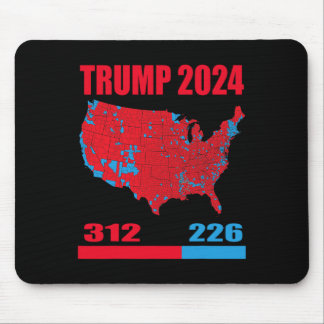 2024 Verkiezingskaart Trump 312 Red 2024 Verkiezin Muismat