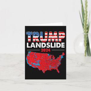 2024 Verkiezingskaart Trump Landslide Rode Verkiez Kaart