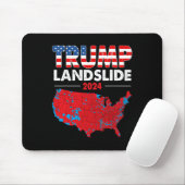 2024 Verkiezingskaart Trump Landslide Rode Verkiez Muismat (Met muis)