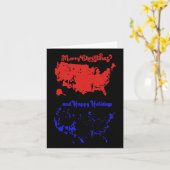 2024 Verkiezingskaart Vrolijk Kerstfeest Trump Lan Kaart (Gele Bloem)