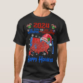 2024 Verkiezingskaart Vrolijk Kerstfeest Trump Lan T-shirt (Voorkant)