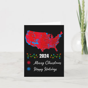 2024 Verkiezingskaart Vrolijk Kerstfeest Trump Nie Kaart