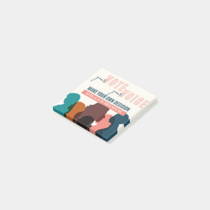 2024 Verkiezingsvrouwen Uw stem, Uw stem Post-it® Notes