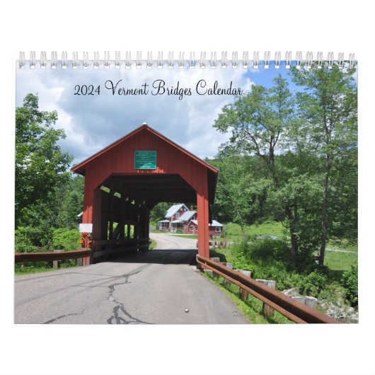2024 Vermont Bridges Kalender (Hoes)