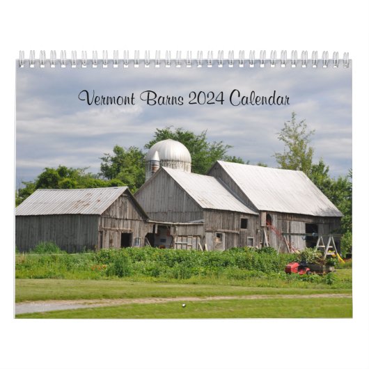 2024 Vermont Schuren - Kalender (Hoes)