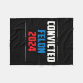 2024 Veroordeelde misdadiger24 Fleece Deken (Voorkant (Horizontaal))