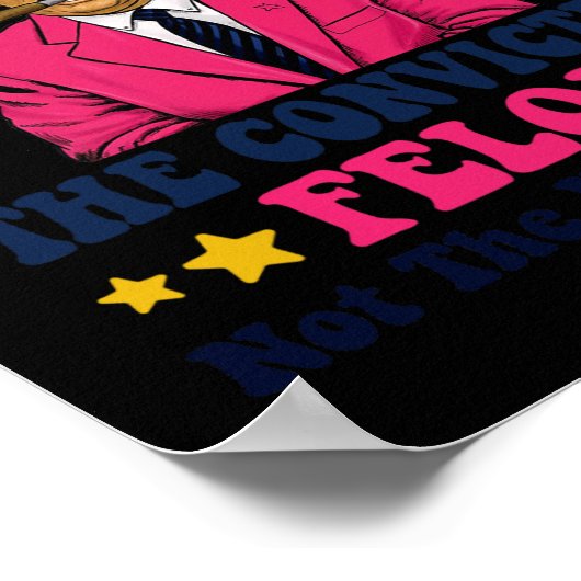 2024 Veroordeelde misdadiger - Ik stem Veroordeeld Poster (Hoek)