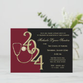 2024 Verpleegkunde Medisch Gebied Afstuderen Maroo Kaart (Staand voorkant)