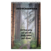 2024 Vier seizoenen bos Kalender (Hoes)