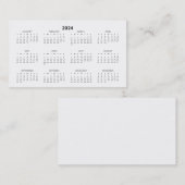 2024 Visitekaartje voor de kalender voor mapgroott (Voorkant / Achterkant)