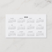 2024 Visitekaartje voor de kalender voor mapgroott (Voorkant)