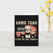 2024 Vlag Grappig Hawk Tush Middelvinger 24 Stemme Kaart (Gele Bloem)