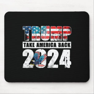 2024 vlag Neem Amerika terug 4th van juli Trump 20 Muismat