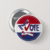 2024 Vlag van de VS Ster Stem Selectievinkje Ronde Button 5,7 Cm (Voorkant /achterkant)