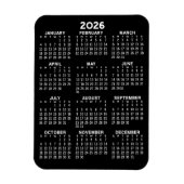 2024 Voljaar Uitzicht Kalender - Basisminimum Magneet (Verticaal)