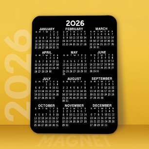 2024 Voljaar Uitzicht Kalender - Basisminimum Magneet