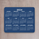 2024 Voljaar Uitzicht Kalender - horizontaal - Bla Muismat<br><div class="desc">Blauw en wit - Een minimale, basiskalender van 12 maanden met een effen kleurachtergrond. Een standaard zoek je kantoor of schoolkluisje. De doopvonten zijn eenvoudig te lezen, en de kleuren kunnen worden veranderd. — Als je het gebied van de aanpassing opent, zal het naar je toe gaan naar een geavanceerd...</div>