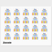 2024 Voorschoolse Afstuderen Custom School Party Vierkante Sticker (Vel)