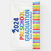 2024 Voorschoolse Afstuderen  School Spandoek (Verticaal)