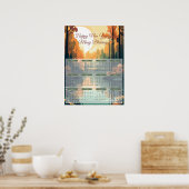 2024 Vreedige meer Poster (Keuken)