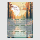 2024 Vreedzame Lak Kalender Magnetische Kaart (Voorkant)