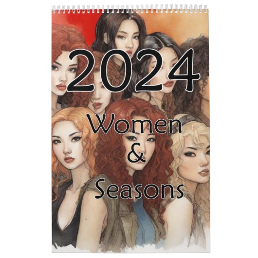 2024 Vrouwen & Seizoenen Kalender (Hoes)