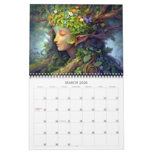2024 Vrouwen van Magic 6 Fantasy Kunstkalender Kalender (Mar 2026)