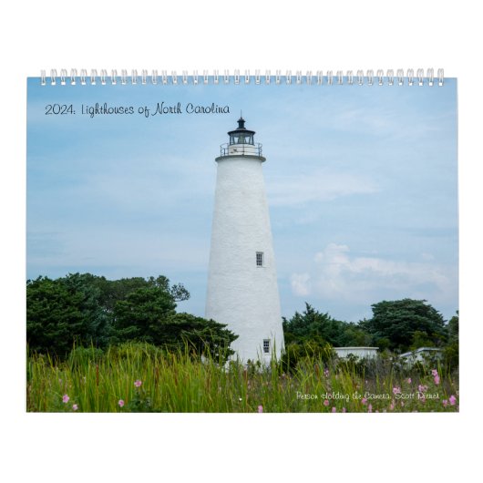2024: Vuurtorens van North Carolina Kalender (Hoes)