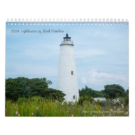 2024: Vuurtorens van North Carolina Kalender (MED) (Hoes)