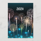 2024 Vuurwerk Gelukkig Nieuwjaar Menu (Voorkant)