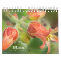 2024 Wandkalender Bloemen in Macro Fotografie