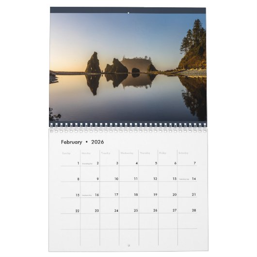 2024 Washington Visitas Kalender (Feb 2026)