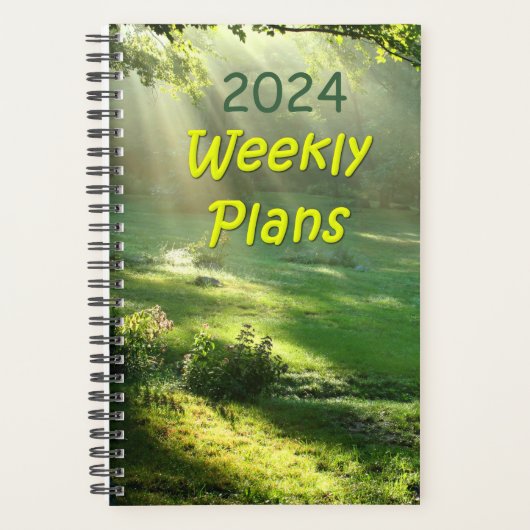 2024 Weekplannen Eenvoudig Heaven's Light Design Planner (Voorkant)