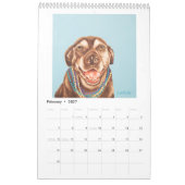 2024 Whimsical Hondenkalender - Groot Kalender (Feb 2027)