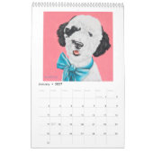 2024 Whimsical Hondenkalender - Groot Kalender (Jan 2027)