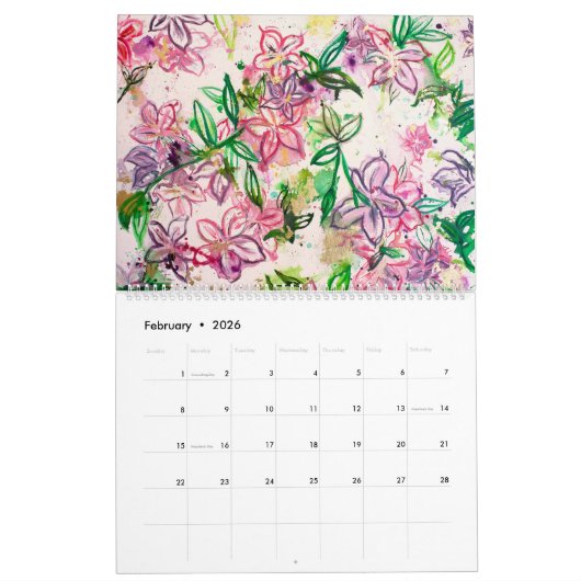 2024 Whimsical kunstkalender Kalender (Feb 2026)