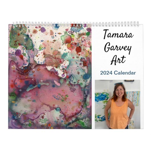 2024 Whimsical kunstkalender Kalender (Hoes)