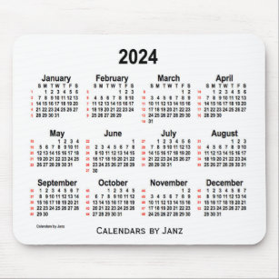 2024 White 52 Weeks Agenda van Janz Muismat