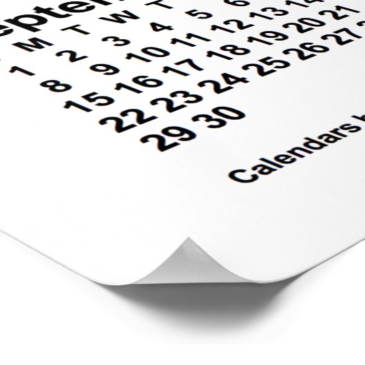 2024 White Wall Agenda van Janz Poster (Hoek)